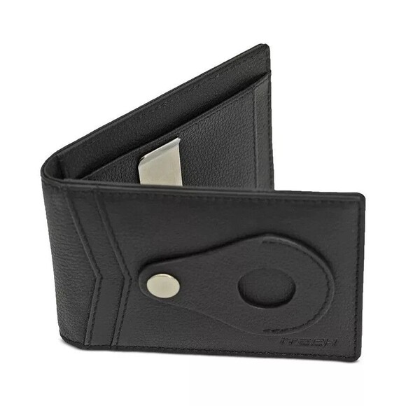 iTECH Mens Bifold Wallet Pebble Leather Money Clip RFID $50 - Picture 3 of 8